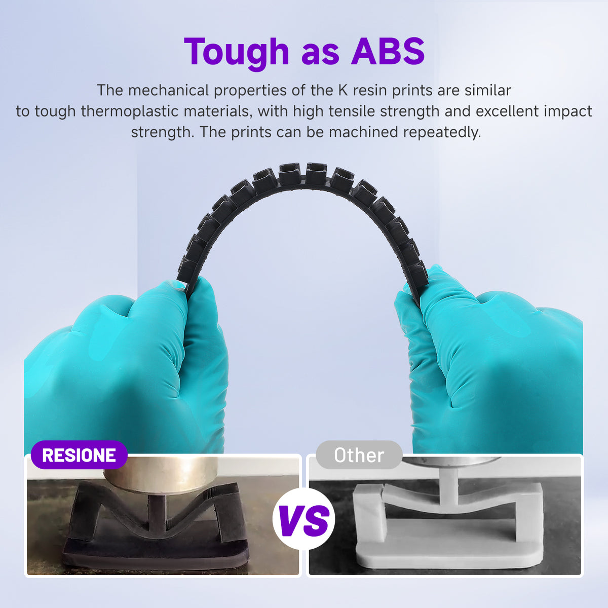 K Black Tough ABS Like 3D Printer Resin (1kg) RESIONE