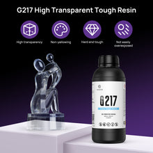 Load image into Gallery viewer, G217 Clear Non-yellowing Tough ABS Like 3D Printer Resin (1kg)