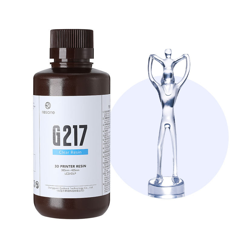 G217 Clear Non-yellowing Tough ABS Like 3D Printer Resin