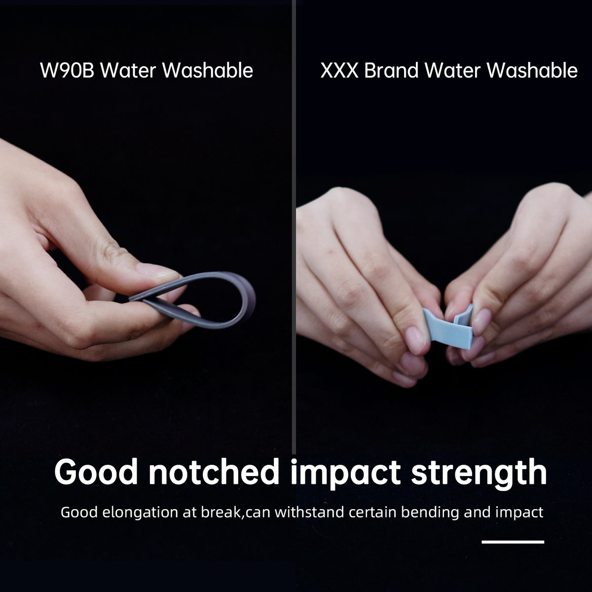 Modstander blast ukendt W90B Water Washable 3D Printer Resin Not Brittle (1kg) – RESIONE