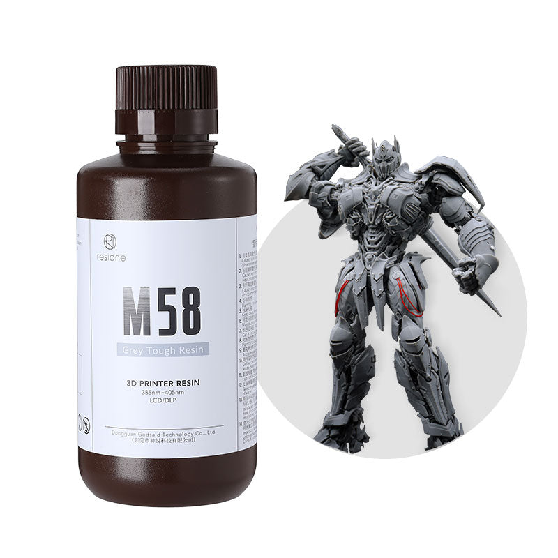 M58 Gray Tough ABS Like 3D Printer Resin (1kg)